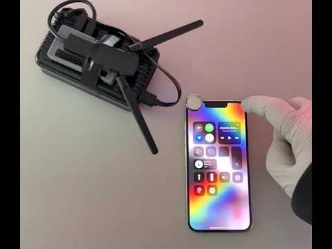 This contraption pushes pop ups to nearby iPhones