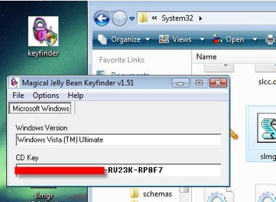 Windows Vista Key Finder