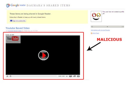 Koobface ahora en Google Reader 3 Koobface en Google Reader