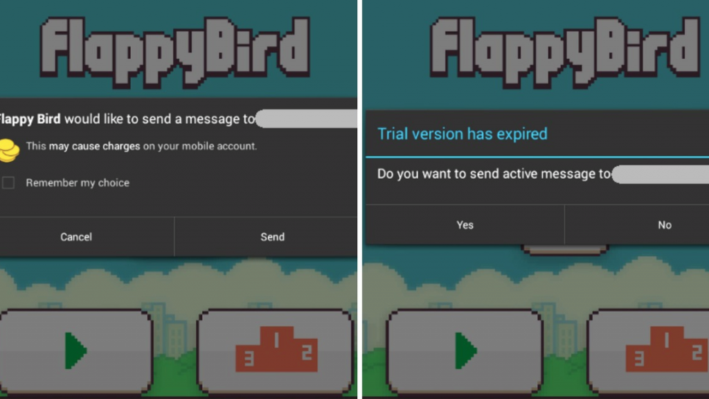 Flappy Bird malware 2