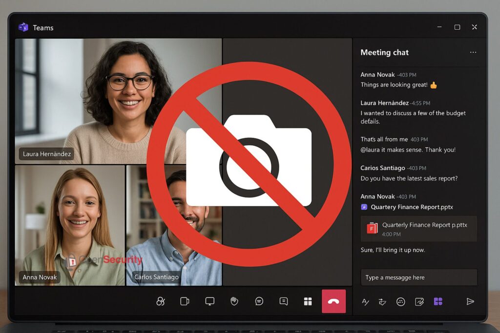 Microsoft Teams bloqueará las capturas de pantalla en reuniones para reforzar la protección de datos confidenciales
