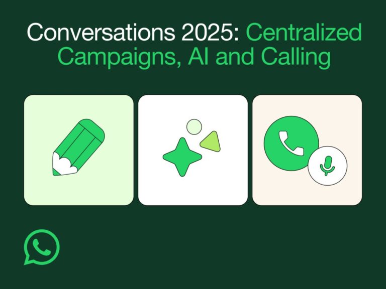 Campañas Centralizadas, Soporte de IA y Más para Empresas en WhatsApp