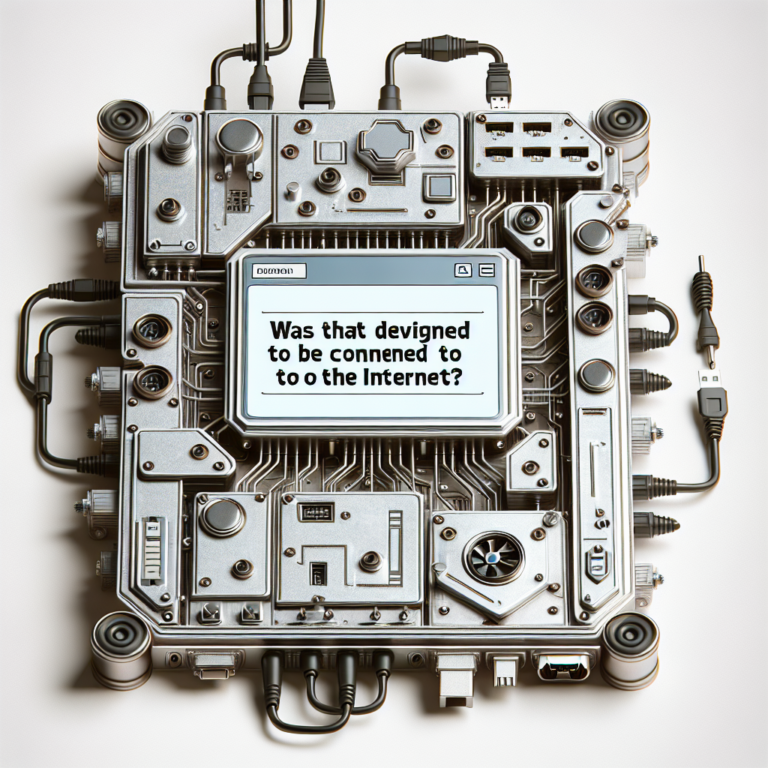 ¿Estaba Ese Dispositivo Diseñado Para Estar Conectado a Internet?