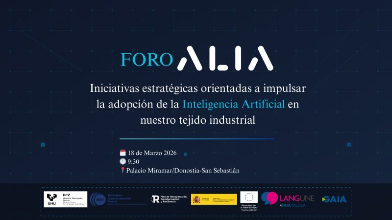 San Sebastián Acoge el Foro ALIA: Impulsando la IA en el Entorno Empresarial