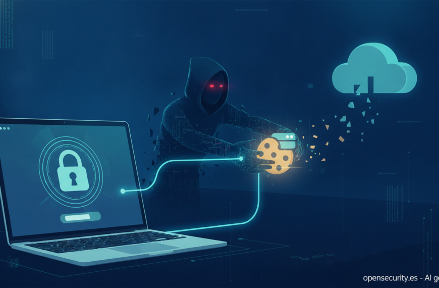 Ilustración de un atacante interceptando la cookie de sesión entre un usuario y un servicio en la nube