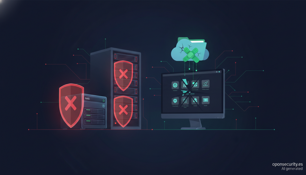 Servidores y NAS con alertas de seguridad y parches aplicados